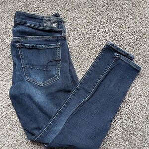 American Eagle Outfitters Dark Blue Skinny Jeans